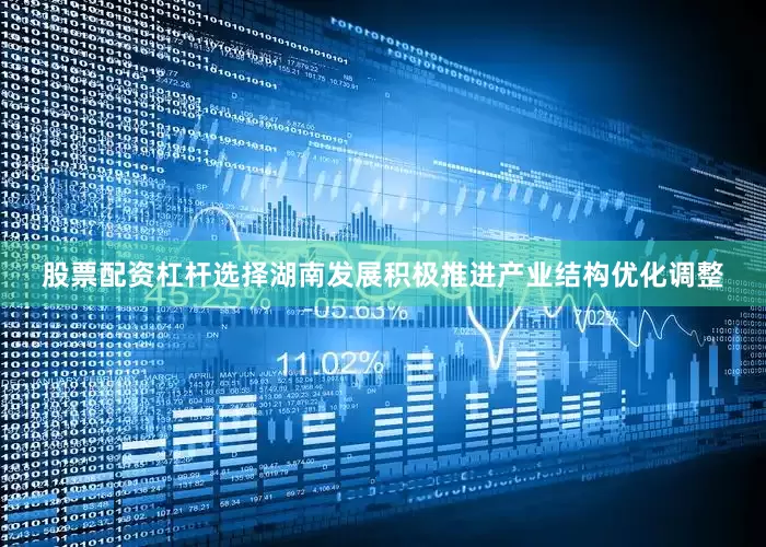 股票配资杠杆选择湖南发展积极推进产业结构优化调整