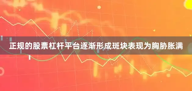 正规的股票杠杆平台逐渐形成斑块表现为胸胁胀满